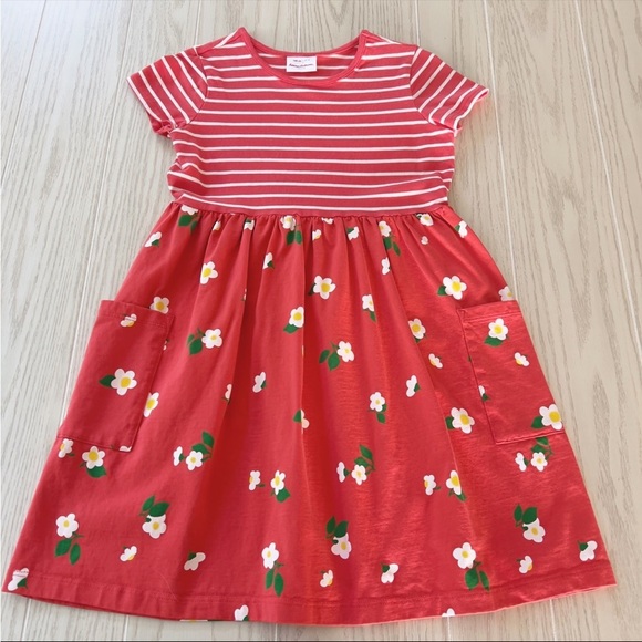 NWOT Hanna Andersson mixed print dress - Picture 1 of 6